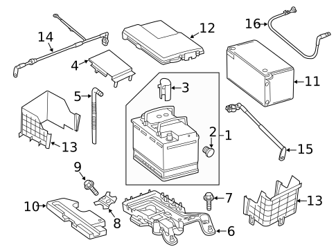 Battery for 2015 Volkswagen CC #0