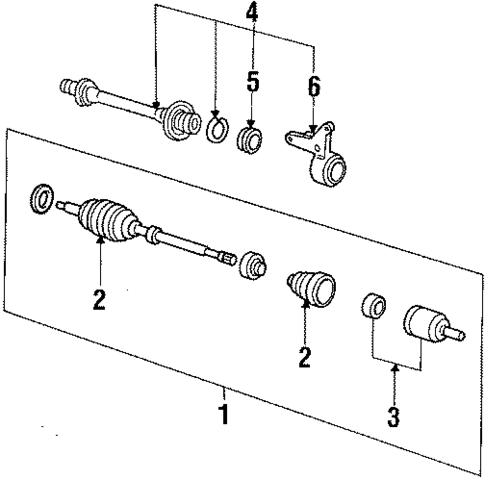 Drive Axles for 1990 Honda Civic #0