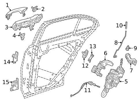 Lock & Hardware for 2016 Mercedes-Benz C 450 AMG® #1