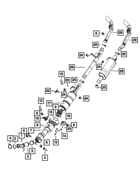Exhaust System for 2023 Ram 3500 #0