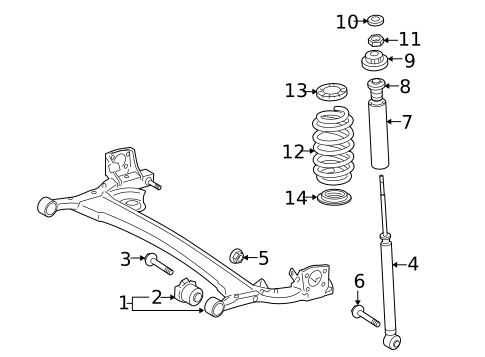 Rear Suspension for 2012 Toyota Yaris #0