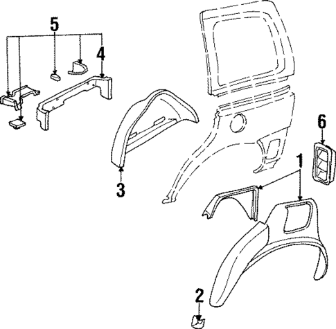 Inner Structure for 2001 Oldsmobile Silhouette #0