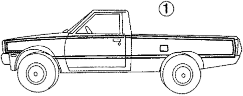 Stripe Tape for 1986 Dodge Power Ram 50 #1