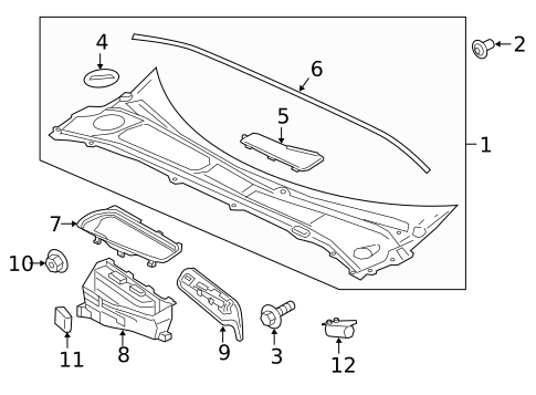 Cowl for 2025 Volvo S60 #0