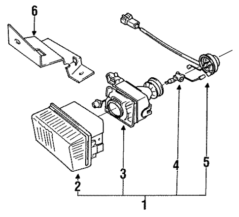 Headlamp Components for 1991 Volkswagen Golf #1