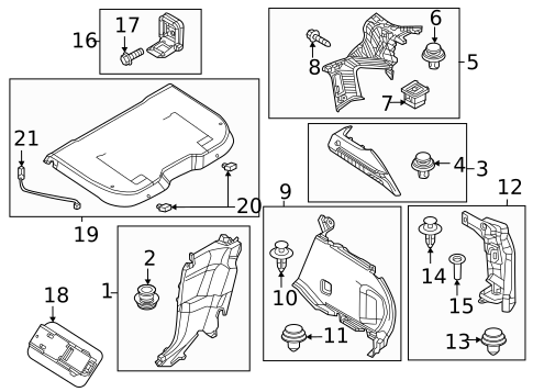 Interior Trim - Quarter Panels for 2023 Mazda MX-30 EV #0