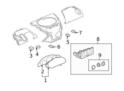 Cluster & Switches for 2004 Saturn Ion #0