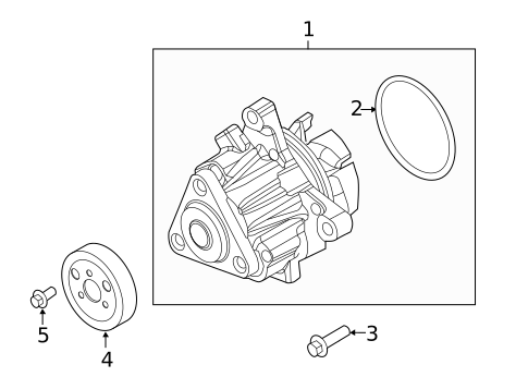 Water Pump for 2012 Ford Explorer #0