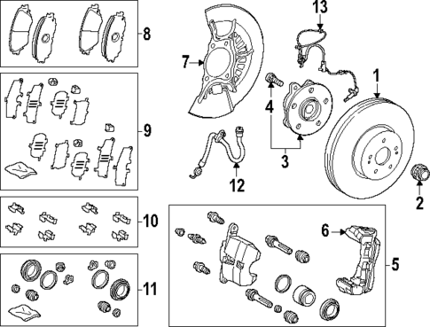 Front Brakes for 2025 Toyota Camry #0