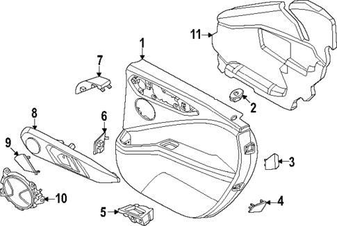 Interior Trim - Rear Door for 2024 BMW XM #0