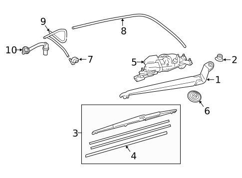 Wipers for 2020 Lexus RX450h #1