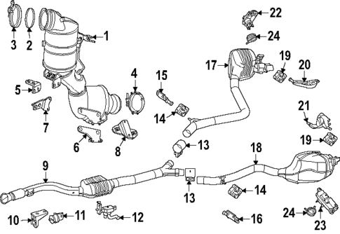 Exhaust Components for 2025 Mercedes-Benz GLC43 AMG #0