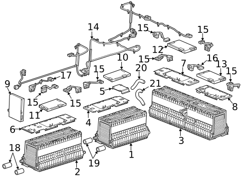 Battery & Related Components for 2014 Cadillac ELR #1