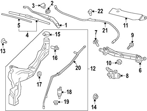 Wiper & Washer Components for 2025 GMC Terrain #0