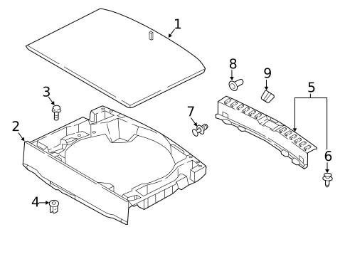 Interior Trim - Rear Body for 2020 Mitsubishi Eclipse Cross #0