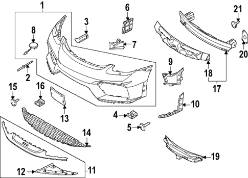 Bumper & Components - Front for 2022 Porsche 718 Cayman #0