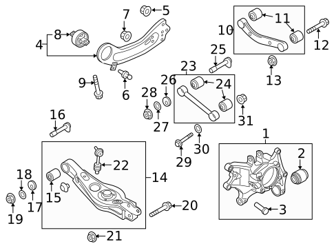 Rear Suspension for 2019 Kia Sorento #1