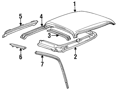 Roof & Components for 1995 Ford Ranger #0