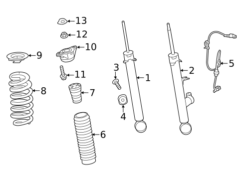 Struts & Components for 2023 Acura TLX #2