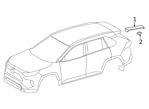 Exterior Trim - Roof for 2025 Toyota RAV4 #1