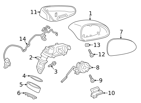 Outside Mirrors for 2020 Porsche Panamera #10