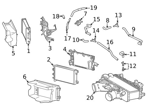 Intercooler for 2025 Lexus LX700h #1