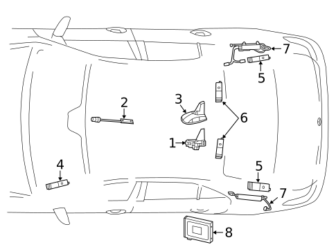 Antenna & Radio for 2016 Mercedes-Benz E63 AMG S #0