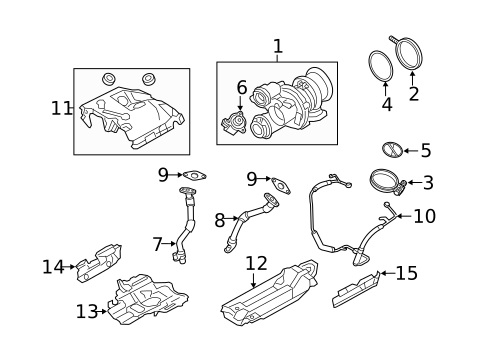 Turbocharger & Components for 2024 BMW M8 Gran Coupe #0