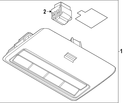 Overhead Console for 2025 Mazda CX-70 #1