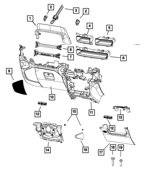 Instrument Panel for 2019 Jeep Wrangler #5