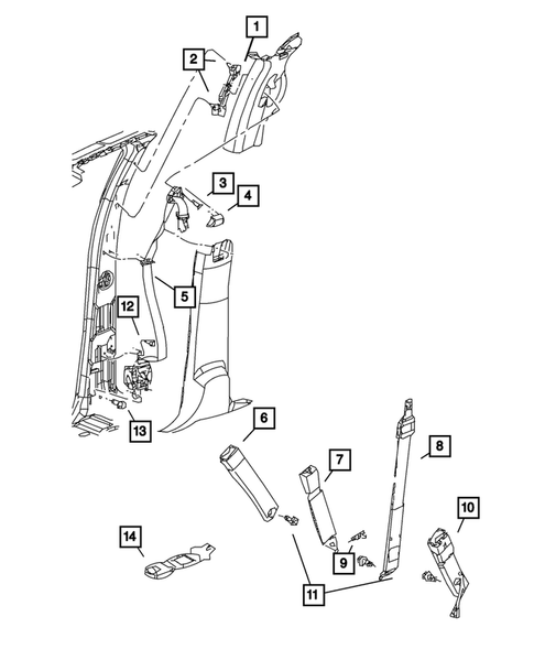 Seat Belts for 2008 Dodge Ram 3500 #6
