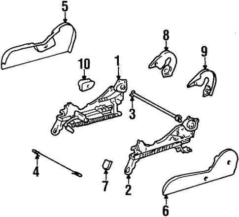 Seats & Track Components for 1997 Toyota T100 #0