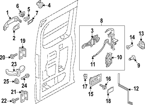 Hardware for 2024 Ford Transit-150 #0