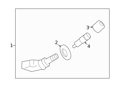 Tire Pressure Monitor Components for 2009 Cadillac STS #0