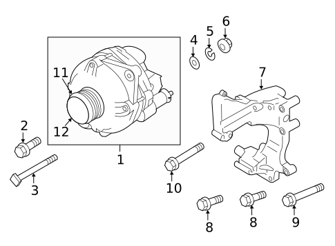Alternator for 2020 Mitsubishi Outlander Sport #0