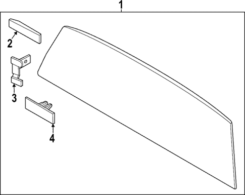 Glass & Hardware - Back for 2023 Hyundai Santa Cruz #1