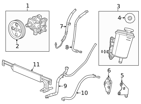Pump & Hoses for 2013 Ram 2500 #2