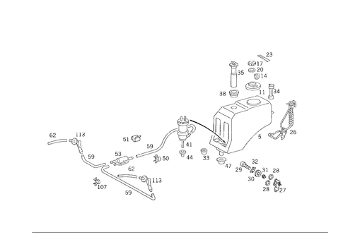 Pane Washer, Headlamp Wiper/Washer for 1991 Mercedes-Benz 300E #2