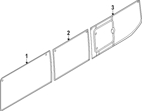 Glass - Side Panel for 2025 Ford Transit-350 #3
