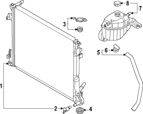 Radiator & Components for 2023 Genesis Electrified GV70 #0