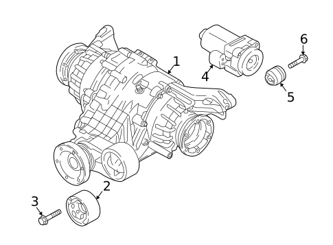 Axle & Differential for 2021 Audi S4 #0