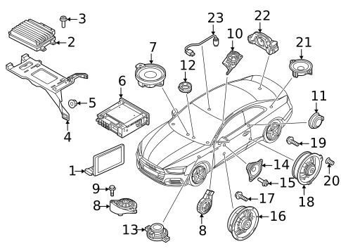 Sound System for 2025 Audi A5 Sportback #0