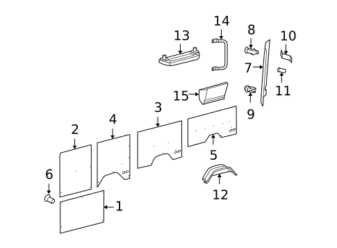 Interior Trim - Side Panel for 2006 Dodge Sprinter 2500 #2