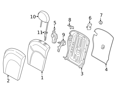 Rear Seat Components for 2015 Mini Cooper #3