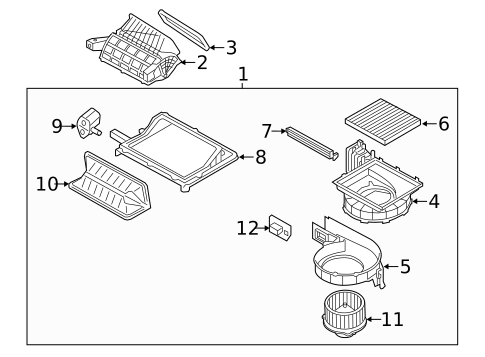 Blower Motor & Fan for 2018 Kia Sedona #1