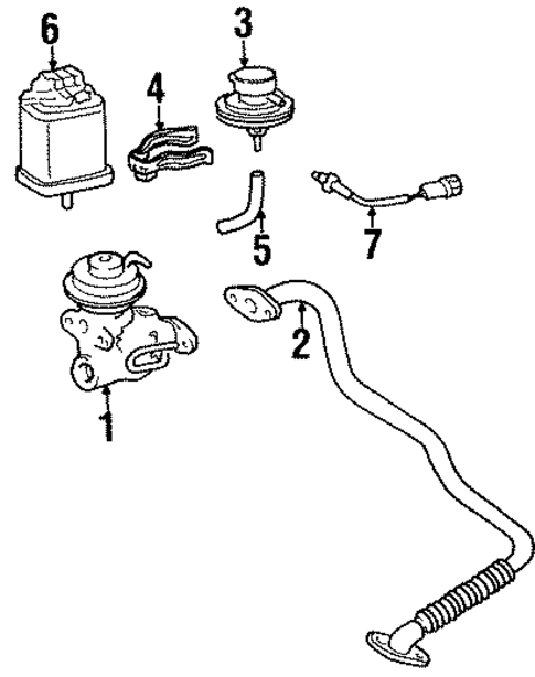 Emission Components for 1998 Toyota T100 #0