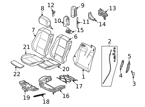 Front Seat Components for 2008 BMW M6 #0