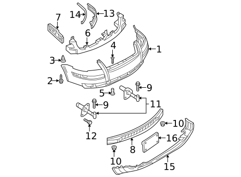Bumper & Components - Front for 2002 Volkswagen Passat #1