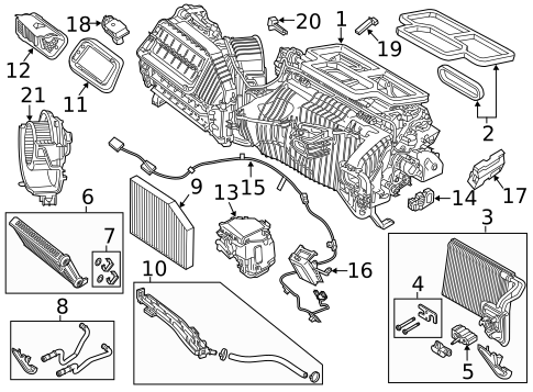 Evaporator & Heater Components for 2024 BMW M340i xDrive #1