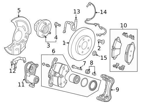 Front Brakes for 2021 Chevrolet Malibu #2